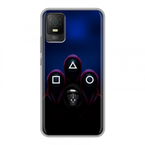 Дизайнерский силиконовый с усиленными углами чехол для TCL 403 Игра Кальмара