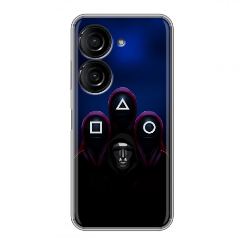 Дизайнерский силиконовый чехол для ASUS ZenFone 9 Игра Кальмара