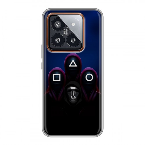 Дизайнерский силиконовый чехол для Xiaomi 14 Pro Игра Кальмара