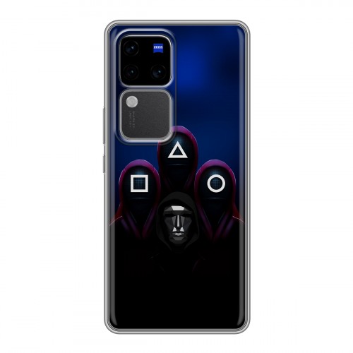 Дизайнерский силиконовый чехол для Vivo V30 Pro Игра Кальмара