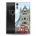 Дизайнерский пластиковый чехол для Sony Xperia XZs Столичные зарисовки