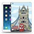 Дизайнерский силиконовый чехол для Ipad (2017) Столичные зарисовки