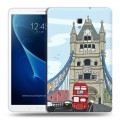 Дизайнерский силиконовый чехол для Samsung Galaxy Tab A 10.5 Столичные зарисовки
