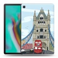 Дизайнерский силиконовый чехол для Samsung Galaxy Tab S5e Столичные зарисовки