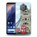 Дизайнерский силиконовый чехол для Nokia 9 PureView Столичные зарисовки