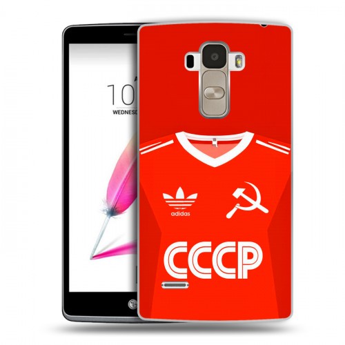 Дизайнерский пластиковый чехол для LG G4 Stylus Флаг Герб СССР