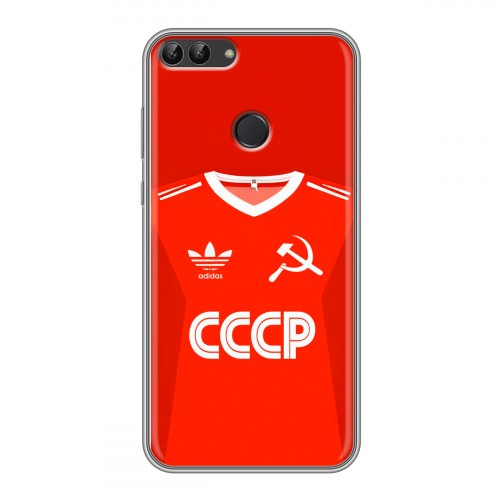 Дизайнерский силиконовый чехол для Huawei P Smart Флаг Герб СССР