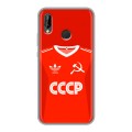 Дизайнерский силиконовый чехол для Huawei P20 Lite Флаг Герб СССР
