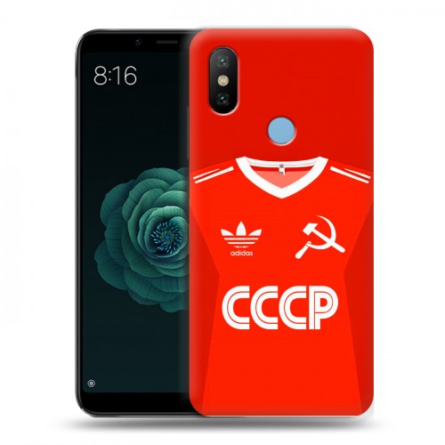 Дизайнерский силиконовый чехол для Xiaomi Mi A2 Флаг Герб СССР