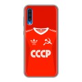 Дизайнерский силиконовый чехол для Samsung Galaxy A50 Флаг Герб СССР