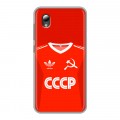 Дизайнерский силиконовый чехол для ZTE Blade A3 (2019) Флаг Герб СССР