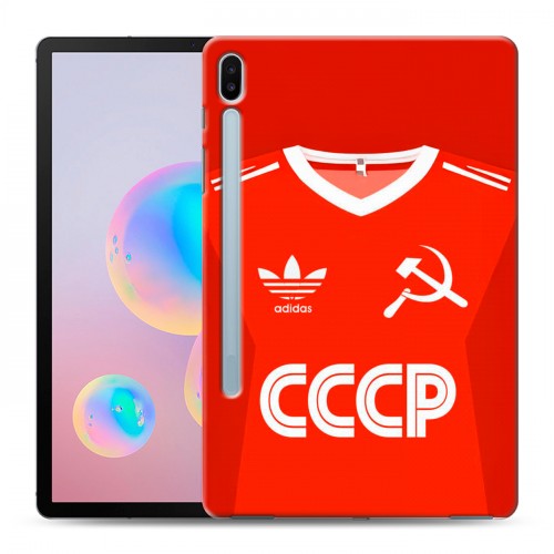 Дизайнерский силиконовый чехол для Samsung Galaxy Tab S6 Флаг Герб СССР