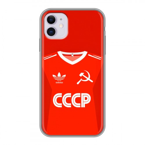 Дизайнерский силиконовый чехол для Iphone 11 Флаг Герб СССР
