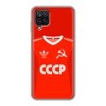 Дизайнерский силиконовый чехол для Samsung Galaxy A12 Флаг Герб СССР