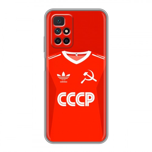 Дизайнерский силиконовый чехол для Xiaomi Redmi 10 Флаг Герб СССР