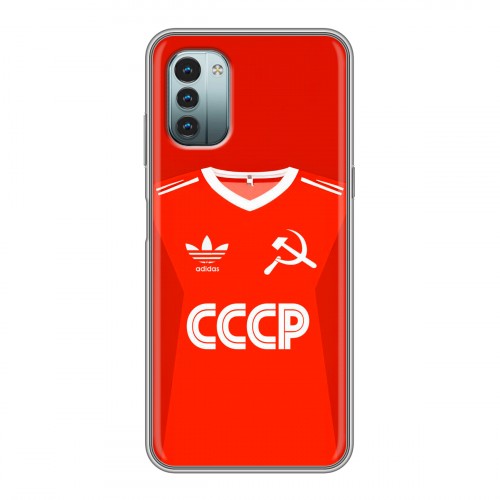 Дизайнерский силиконовый чехол для Nokia G11 Флаг Герб СССР