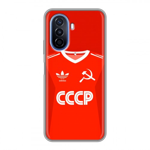 Дизайнерский силиконовый чехол для Huawei Nova Y70 Флаг Герб СССР