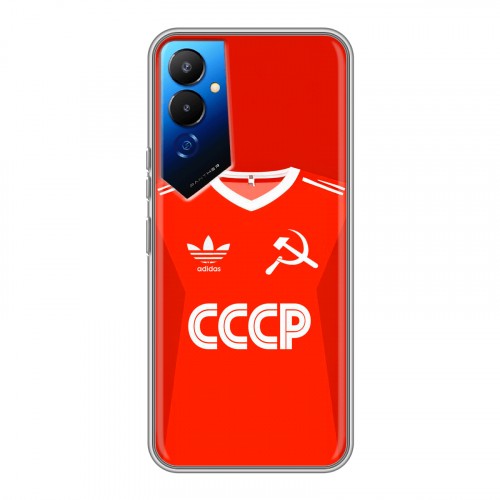Дизайнерский силиконовый чехол для Tecno Pova 4 Флаг Герб СССР
