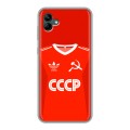 Дизайнерский силиконовый чехол для Samsung Galaxy A04 Флаг Герб СССР