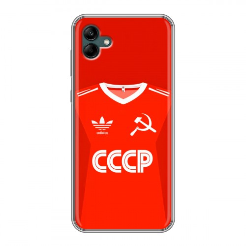 Дизайнерский силиконовый чехол для Samsung Galaxy A04 Флаг Герб СССР