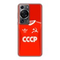 Дизайнерский силиконовый чехол для Huawei P60 Флаг Герб СССР