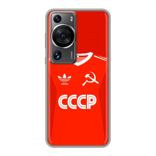 Дизайнерский силиконовый чехол для Huawei P60 Флаг Герб СССР