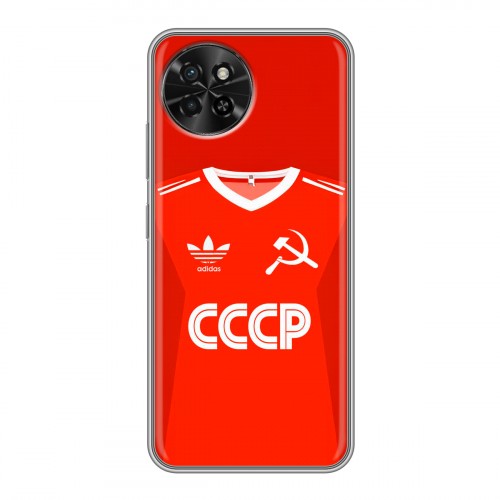 Дизайнерский силиконовый чехол для Itel S23 Флаг Герб СССР