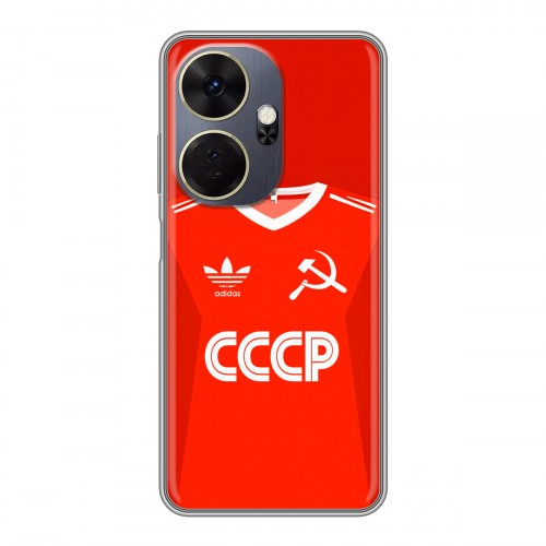 Дизайнерский силиконовый чехол для Itel P55 Plus Флаг Герб СССР