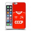 Дизайнерский силиконовый чехол для Iphone 6 Plus/6s Plus Флаг Герб СССР