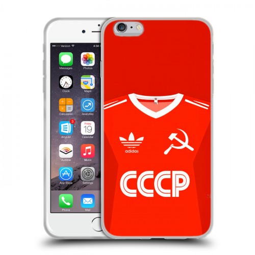 Дизайнерский силиконовый чехол для Iphone 6 Plus/6s Plus Флаг Герб СССР