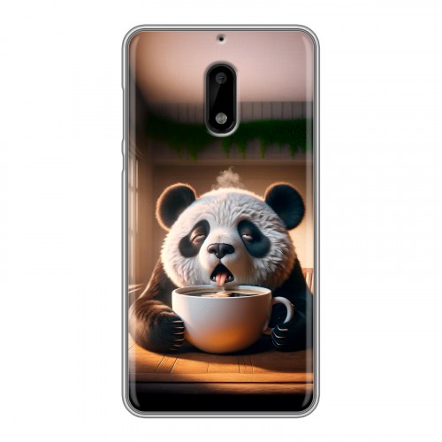 Дизайнерский пластиковый чехол для Nokia 6 смешная панда