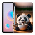 Дизайнерский силиконовый чехол для Samsung Galaxy Tab S6 смешная панда