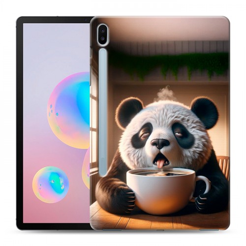 Дизайнерский силиконовый чехол для Samsung Galaxy Tab S6 смешная панда