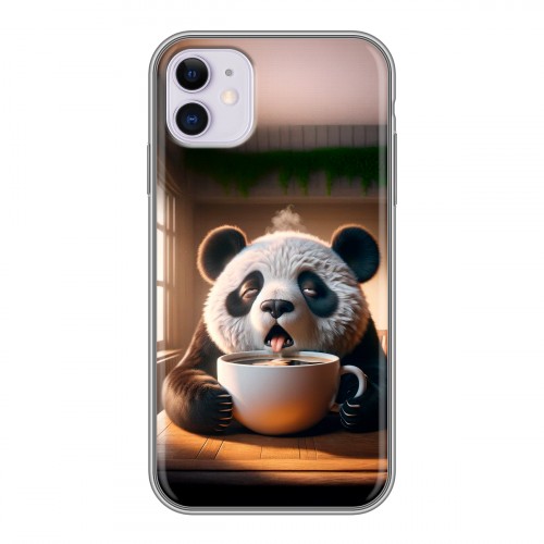 Дизайнерский силиконовый чехол для Iphone 11 смешная панда