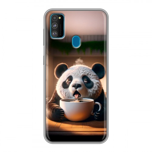 Дизайнерский силиконовый чехол для Samsung Galaxy M30s смешная панда