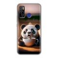 Дизайнерский силиконовый чехол для Tecno Camon 15 смешная панда