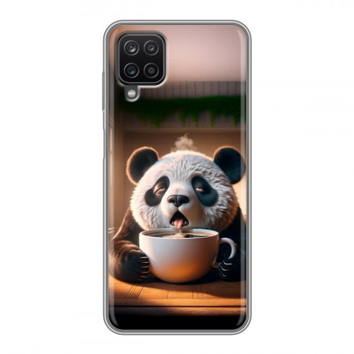 Дизайнерский силиконовый чехол для Samsung Galaxy A12 смешная панда