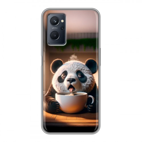 Дизайнерский силиконовый чехол для Realme 9i смешная панда