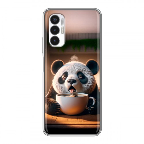 Дизайнерский силиконовый чехол для Tecno Pova 3 смешная панда