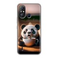 Дизайнерский силиконовый чехол для Itel A49 смешная панда