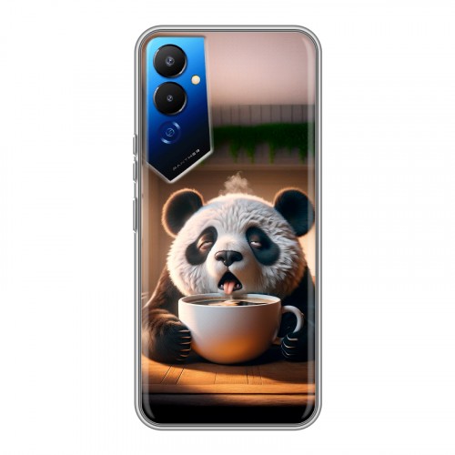 Дизайнерский силиконовый чехол для Tecno Pova 4 смешная панда