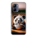 Дизайнерский силиконовый с усиленными углами чехол для Realme C33 смешная панда