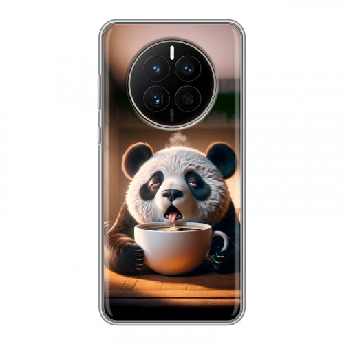 Дизайнерский силиконовый с усиленными углами чехол для Huawei Mate 50 смешная панда
