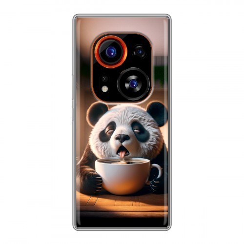 Дизайнерский силиконовый чехол для Tecno Phantom X2 Pro смешная панда