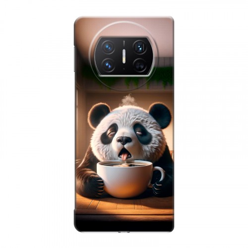 Дизайнерский пластиковый чехол для Huawei Mate X3 смешная панда