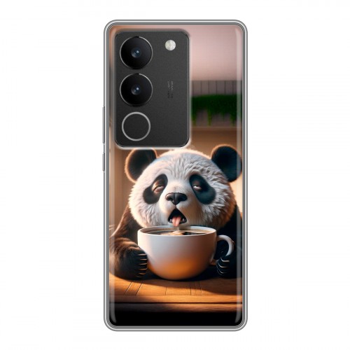 Дизайнерский силиконовый чехол для Vivo S17 смешная панда
