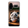 Дизайнерский силиконовый чехол для Realme GT5 смешная панда