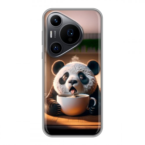 Дизайнерский силиконовый чехол для Huawei Pura 70 Pro смешная панда