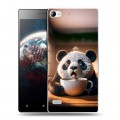 Дизайнерский пластиковый чехол для Lenovo Vibe X2 смешная панда