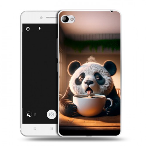 Дизайнерский пластиковый чехол для Lenovo S90 смешная панда